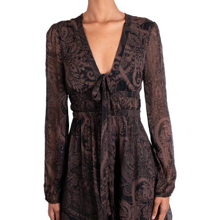 Robe Pinko brun