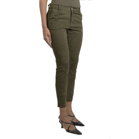 Pantaloni Mason's verde 4PNT1A320