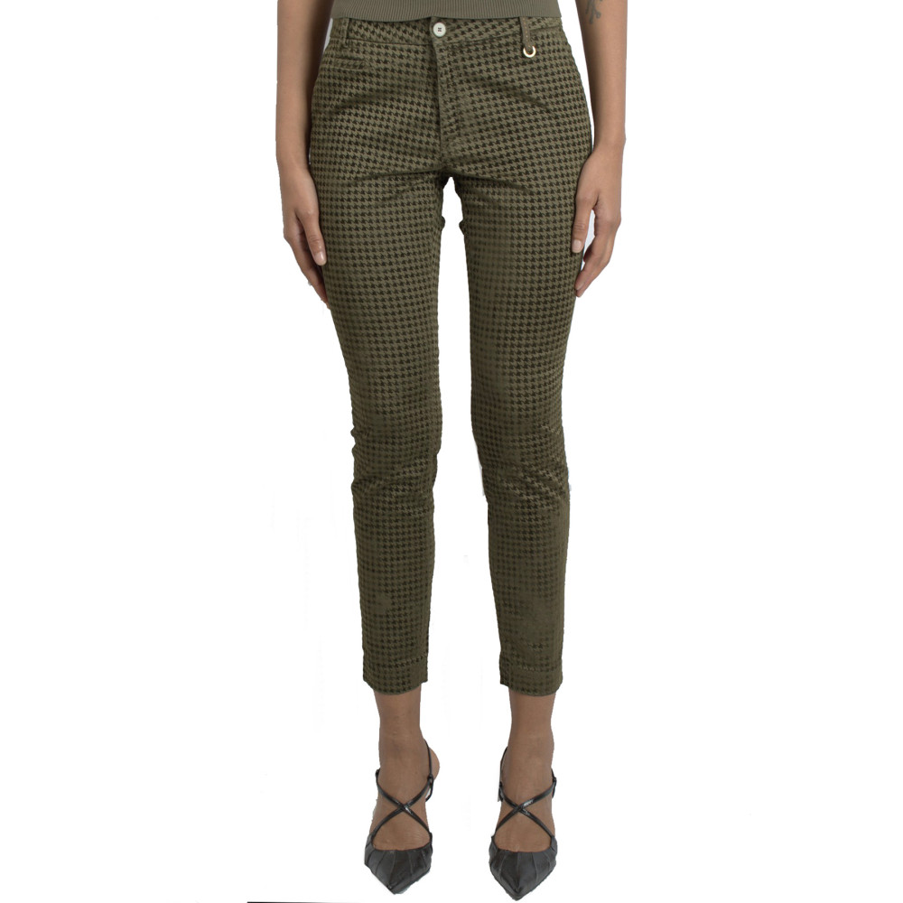 Pantaloni Mason's verde 4PNT1A320