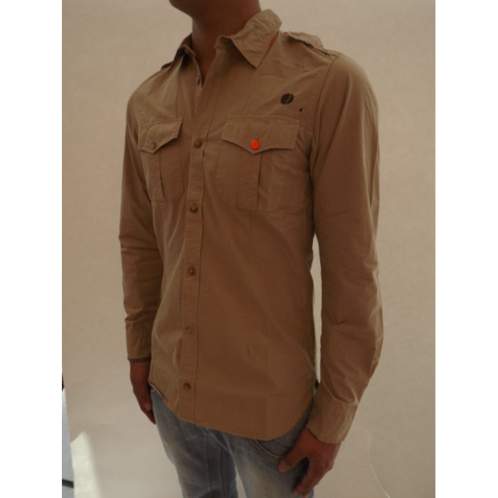Hemd Daniele Alessandrini beige